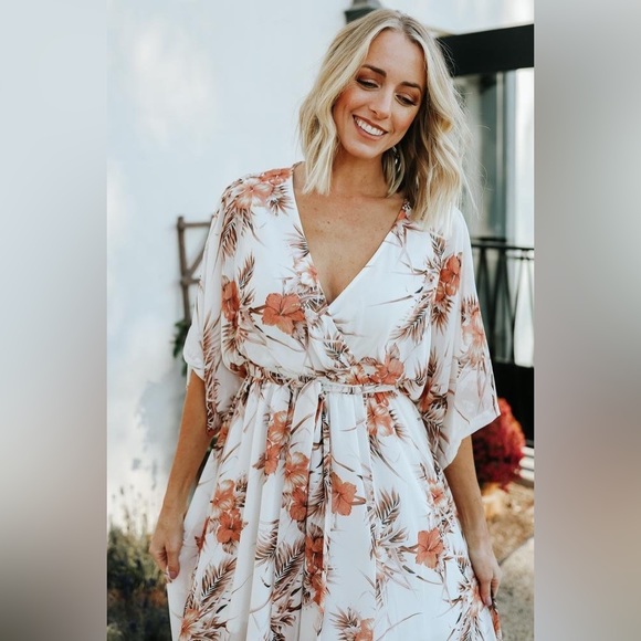 Baltic Born | Dresses | Baltic Born Kia Kimono Maxi Dress Sunset Floral | Poshmark
